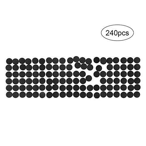 Siliconen Pads Vilt Sticky Pads, Vloer Meubelbeschermers Zwart 15mmx2mm Ronde Pads Stippen, voor Vloermeubels - Image 4