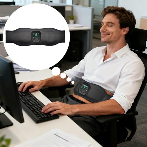 Massageur abdominal à ceinture intelligente et télécommande 19 niveaux