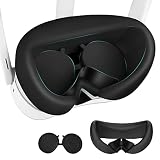 【Packliste】Das Paket enthält 1*Silikon-Gesichtsabdeckung und 1*Silikon-Linsenabdeckung, die mit Pico 4 VR-Brille (2022 veröffentlicht) kompatibel sind.