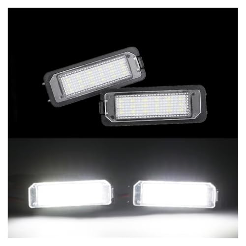 Luz de placa matrícula LED trasera compatible con VW GTi, Passat B7, CC, EOS y Scirocco 2x 3