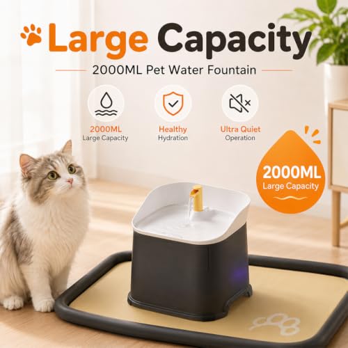 Image of Qpets Pet Water Fountain Automatic Circulating Dispenser 2L