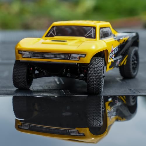 Image of HOBBYPLUS Speck SCT 1 /24 2WD RC Short Course Truck RTR, Brushed Motor, Oil-Filled Shocks, 2.4GHz Radio, Ready-to-Run Off Road RC Truck (Brushed Yellow)
