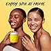 POP MODERN.C Turmeric and Vitamin C Body Scrub Remove Dead Skin Improve Dark Spots Acne Natural Organic Exfoliating Deep Cleansing Exfoliator for Body Butt Bikini Area Body Care with Loofah