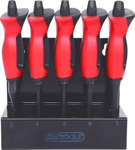 KS Tools 156.0220 Juego de botadores con mango protector, 5 pzs