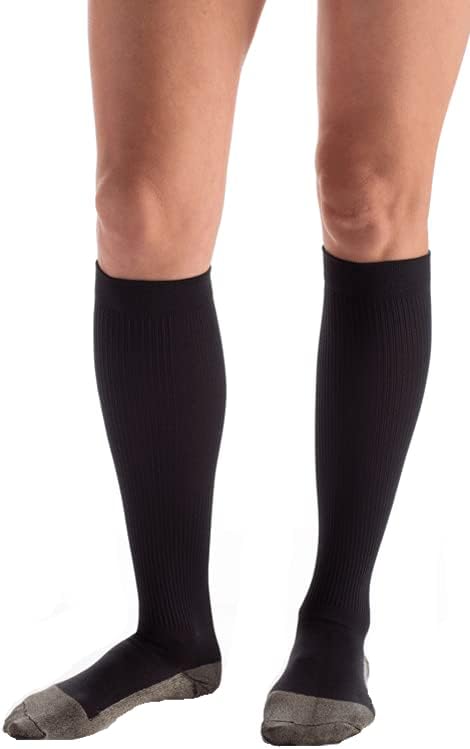 Carolon - COUTURE - Dress Socks, Anti Odor Moisture Control - Odor Resist - 15-20 mmHg Support Socks - Short Length - 1 Pair