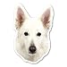 White German Shepherd Magnet [Sports]