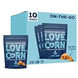 LOVE CORN Sea Salt | Delicious Crunchy Corn Snack | 1.6oz x10 bags | Non-GMO, Gluten-Free, Plant Bas