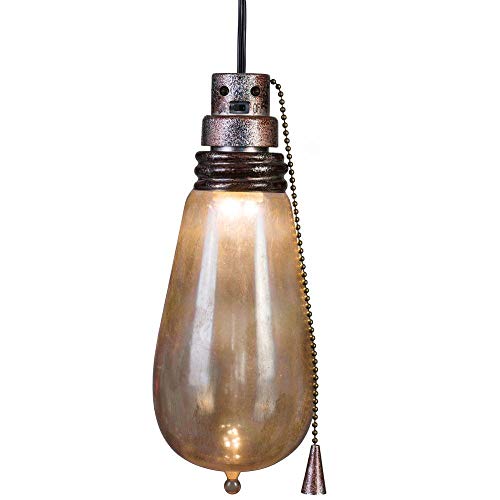 Gemmy Short Circuit Rusty Attic Light Bulb - Indoor Holiday Decoration, 10-Inch Height x 4-Inch Width