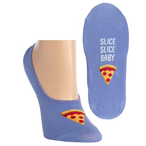 Hot Sox Womens Slice Slice Baby Liner Socks, Womens Shoe Size 4-10.5, Blue