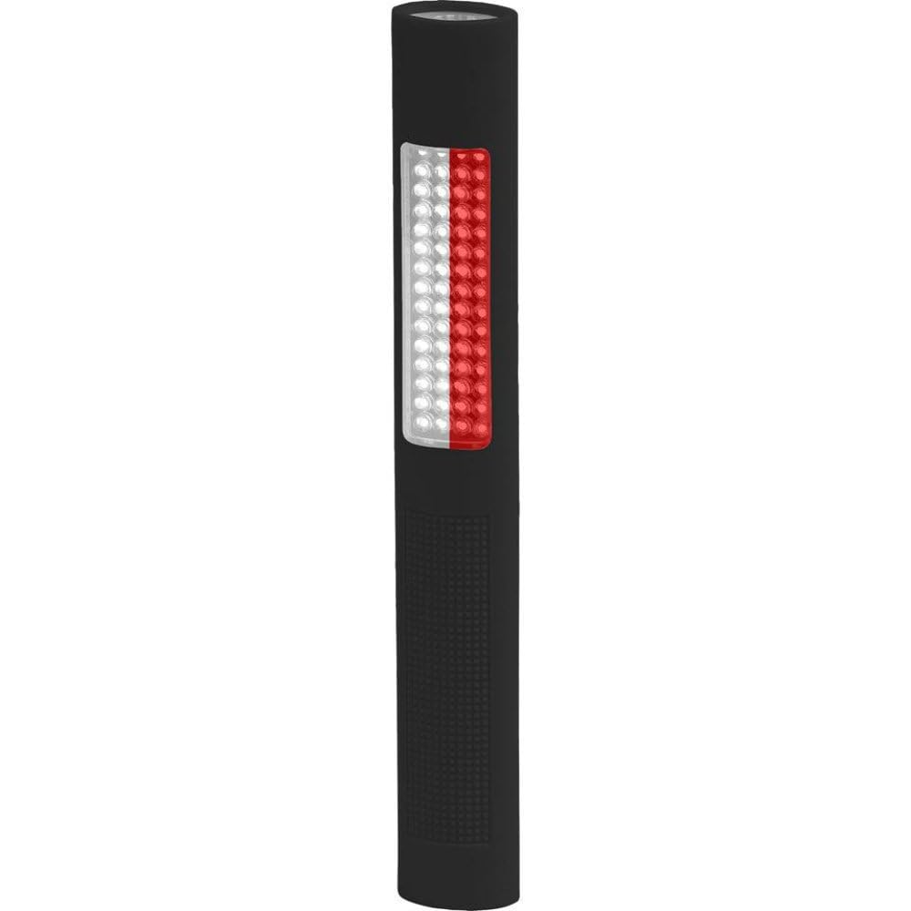 NightstickNSP-1172 LED Safety Light & Flashlight - White & Red Floodlight,Black