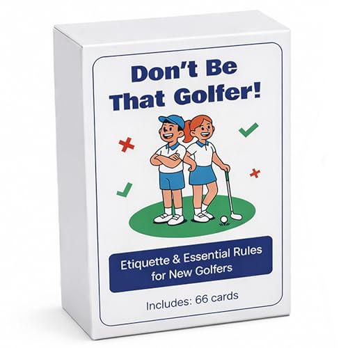 Jazzoo Don't Be that Golfer! Golf Etiquette Cards for Beginners