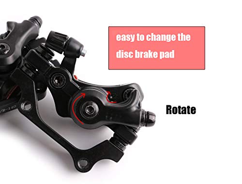Mountain Bike Disk Brake Set G3/ Hs1 Bicycle Disc Brake Kit Front And Rear 160Mm Caliper Rotor With Bolts And Cable (Hs1 A Disc Brake Set) #TOP2
