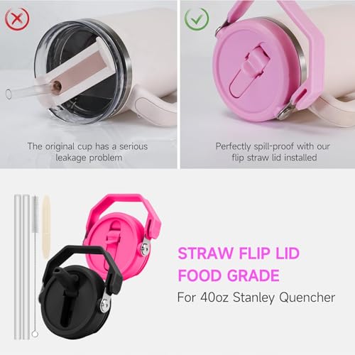 Couvercle de paille interchangeable étanche en silicone robuste - 5