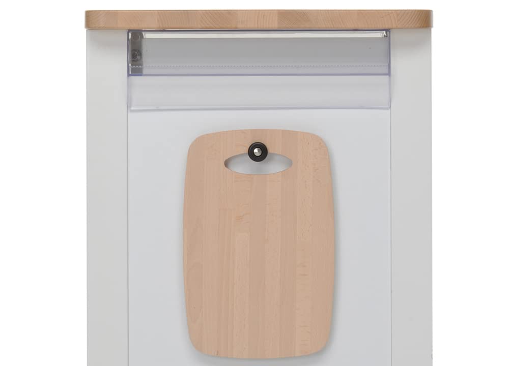 Foppapedretti Bistrot Carrello Cucina, Bianco naturale