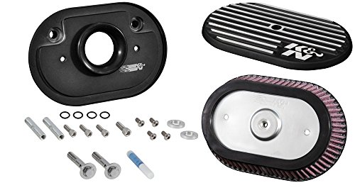 K&N Air Intake System: Air Cleaner Kit For Harley Davidson 2008 - 2017 Touring , Softail Models 96Ci, 103Ci, Road Glide, Softail, Street Glide, Road King Rk-3952 #TOP2