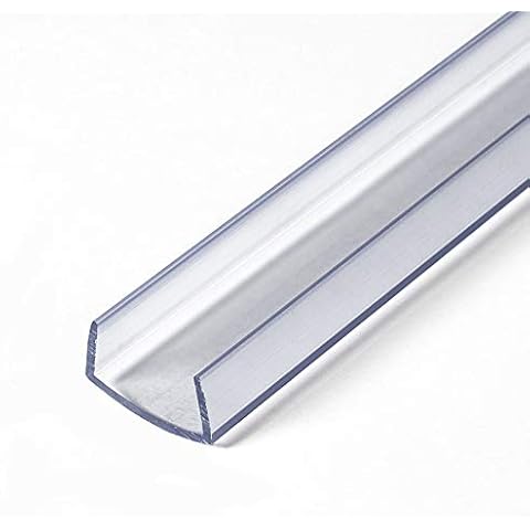 Outwater Plastics 341-Cl Clear 3/4'' Rigid Vinyl Clear Plastic U-Channel/C-Channel 36 Inch Lengths (Pack of 4) Cover