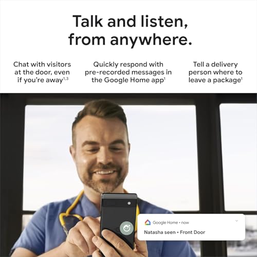 Google Nest Doorbell (Wired, 2nd Gen - Pro Version) - Wired Video Doorbell Camera - Doorbell Security Camera - Non-Retail Packaging - Snow thumbnail 4