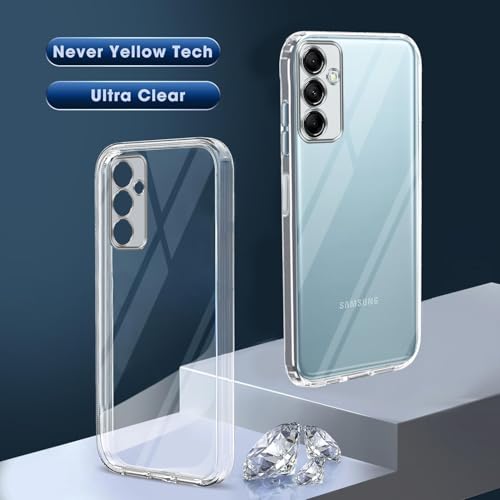 Image of Jkobi Back Case Cover for Samsung Galaxy M14 5G (Silicone Clear Shockproof Case with Camera Protection | Flexible and Soft)