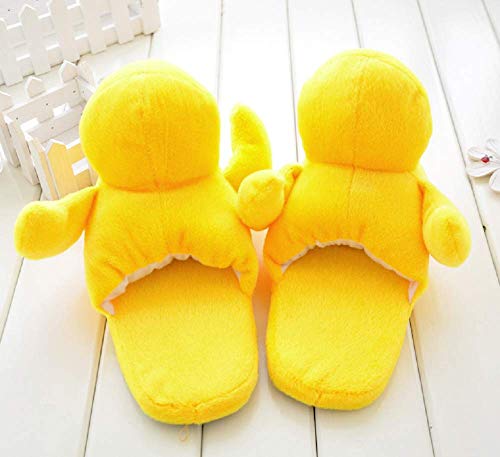 GK-O 1 Pair Yellow Duck Plush Cotton Slippers Household Shoes Antiskid Indoor Home Slippers2