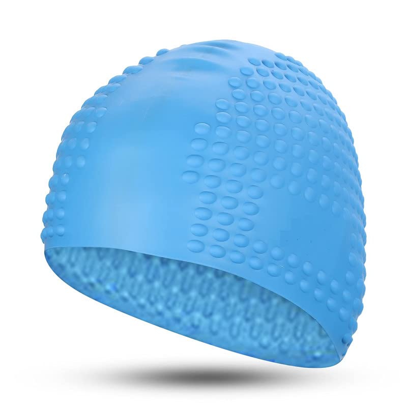 JMT Wear Swimming Cap Bubble Dotted for Women Girls Men Boys Swim Cap for Long Hair | Anti Slip Silicone Swiming Cap Ideal for Everyday use (B09XVF5J5X) Amazon Price History, Amazon Price Tracker