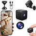 Deejuns WLAN Mini Kamera, 4K HD Überwachungskamera Innen mit Nachtsicht & Bewegungserkennung, Live Übertragung Handy APP, Kompakte Kleine Sicherheitskamera, Ideal für Zuhause, Baby & Büro
