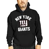 New York Giants Gameday Hoodie Pullover Sweatshirt - Black, Large