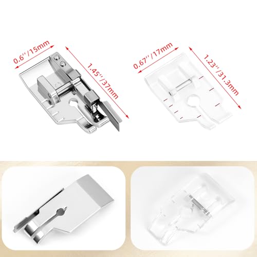 2 Piezas Pie Prensatelas para Quilting y Puntada en Ranura miniatura 2