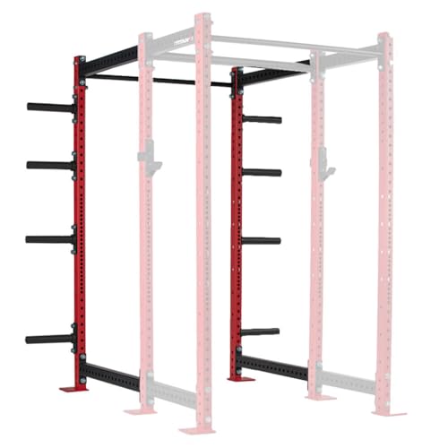 Titan Fitness T-3 Series Red Tall 36in Depth Power Rack Extension Kit