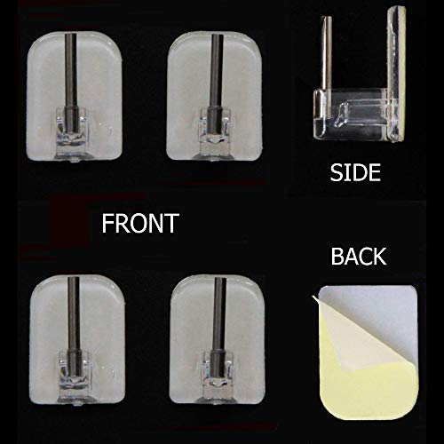 Evideco White Adjustable Flat Sash Rod 24" To 31.8" Set Of 2", 01 Blanc #TOP3