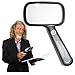 Produktbild EasY Magnifier Große Lupe 2.0fach mit LED Licht; Leselupe wiederaufladbar mit Akku USB Kabel; Beleuchtetes Vergrösserungsglas zum Lesen; Handlupe als Lesehilfe & Geschenk für Senioren
