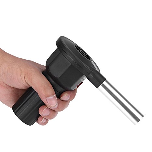 ASHATA Portable Handheld Electric Blower Barbecue,Portable Battery