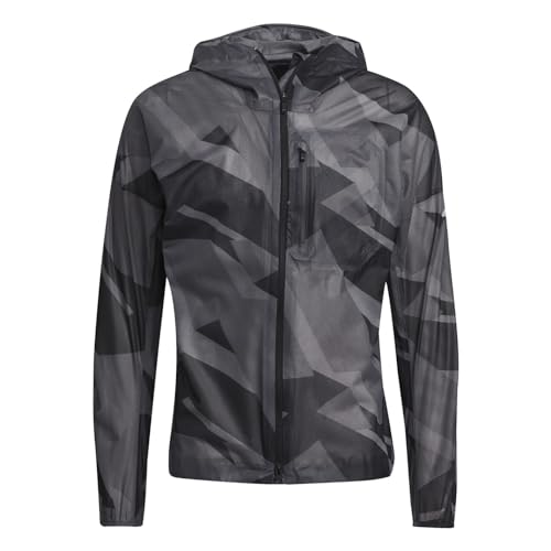 adidas Agr Rain J AOP Herrenjacke, Herren, Weste, GL1199, Grau (grisei), M