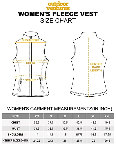 Outdoor Ventures 8L12024 Women'S Polar Fleece Zip Vest Outerwear thumb #5