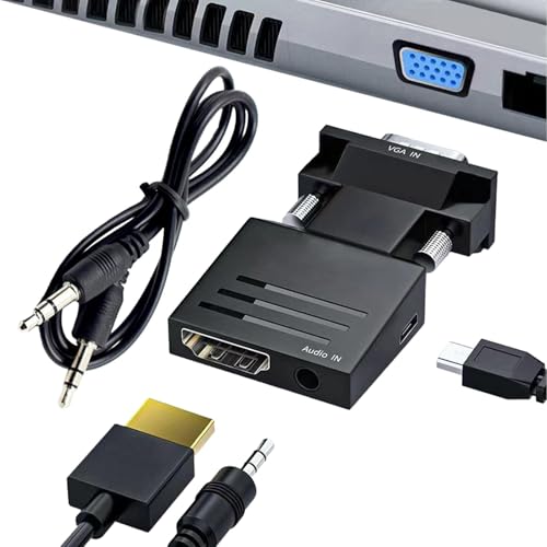 Adaptador macho a VGA hembra, adaptador VGA macho a USB hembra, adaptador USB a VGA, convertidor de pantalla, convertidor de monitor para proyector, HDTV