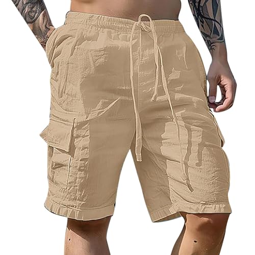 Pantalones Cortos Hombre Deporte Verano Casual Pantalon Corto Trabajo Transpirables Bermudas Cargo Talla Grande Vintage Pantalón Corto Cómodo Shorts Deportivo Suave Ropa Deportiva Ligero Montaña Playa