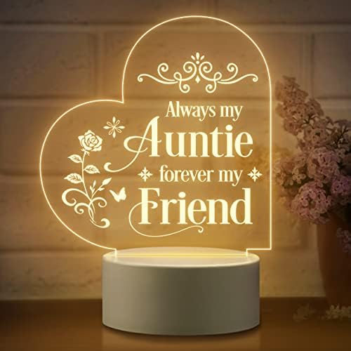 Valentines Gifts for Girlfriend, Girlfriend Birthday Present, Romantic Valentines Day Anniversary Birthday Gifts for Her Girlfriend, Personlised Heart Shaped Engraved Night Light