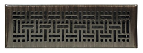 Accord Ventilation AMFRRBB214 Wicker Design Floor Register, Oil Rubbed Bronze, 2