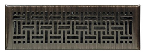 Accord Ventilation AMFRRBB214 Wicker Design Floor Register, Oil Rubbed Bronze, 2