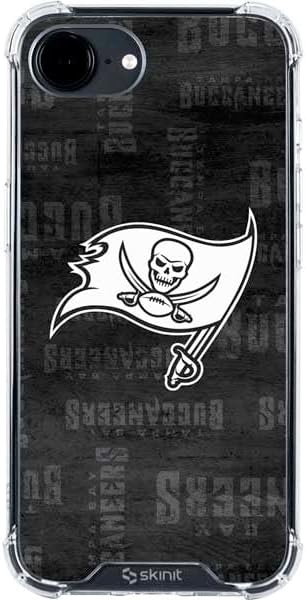 Skinit Clear Phone Case Compatible with iPhone 16e - Officially Licensed NFL Tampa Bay Buccaneers Double Vision Design