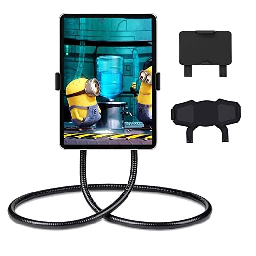 Kokolo Support universel pour téléphone portable avec col de cygne rotatif à 360° Compatible XS X Max XR 8 8 Plus 7 7 Plus 6 6S Plus et smartphones Android