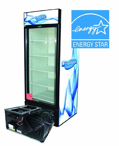 Deck Style Refrigerator, Hinged Glass Door Series, 1 Door and 4 Shelves, 26 Cubic Feet
