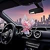 Pink Mini Dried Flowers Bouquet for Car Air Vent Clips,Car Air Fresheners Interior Accessories,Car Air Outlet Perfume Decoration,Car Accessories,Air Freshener #5