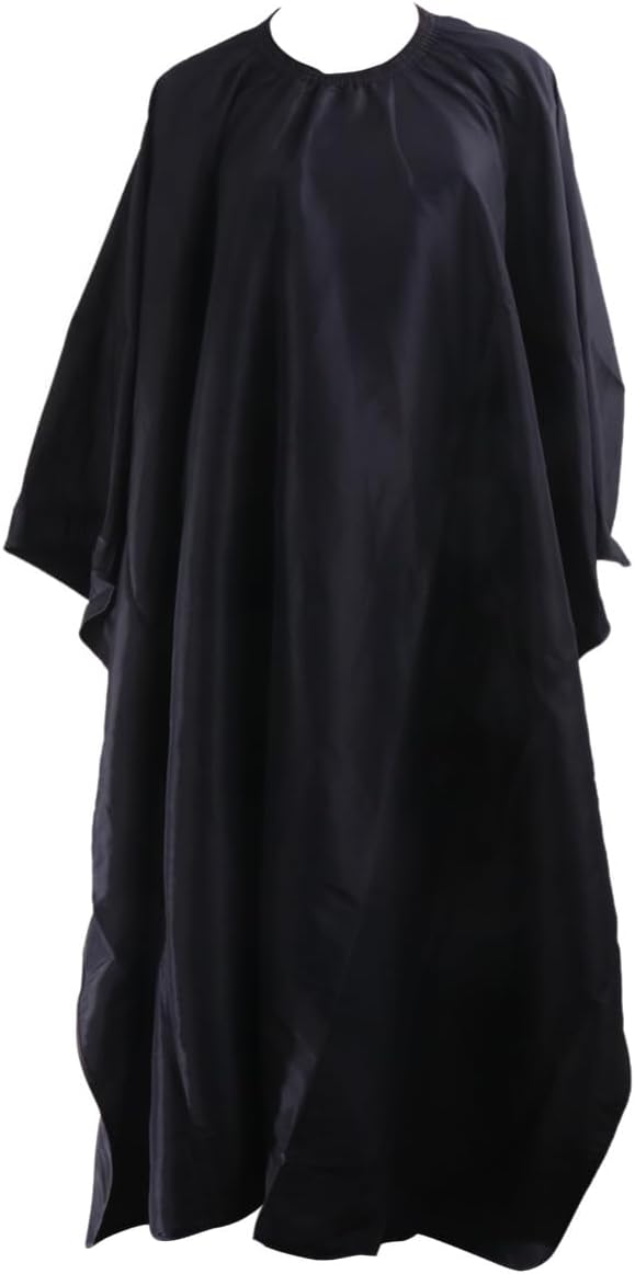 Non-Stick Hair Cutting Cape Salon Hair Cape for Men and Women Lightweight Clipping Cloth Unisex Design and Perm Essential Salon Supplies Black