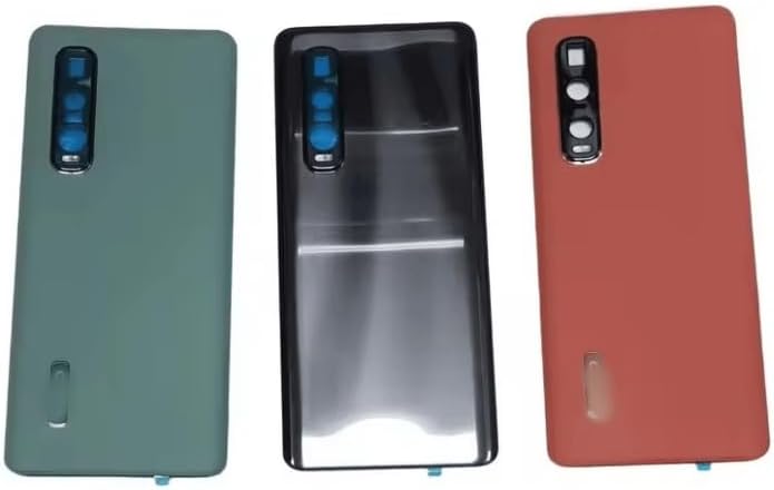 YOOOKOOO Compatible Rear Back Cover for Oppo Find X2 Pro – Battery Door Housing Replacement Part (Green No Lens)