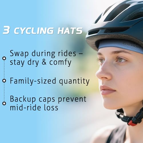 Image of GXCROR Cooling Skull Cap for Men Women Sweat-Wicking Breathable Mesh Liner for Helmets, Summer Cycling Motorcycle