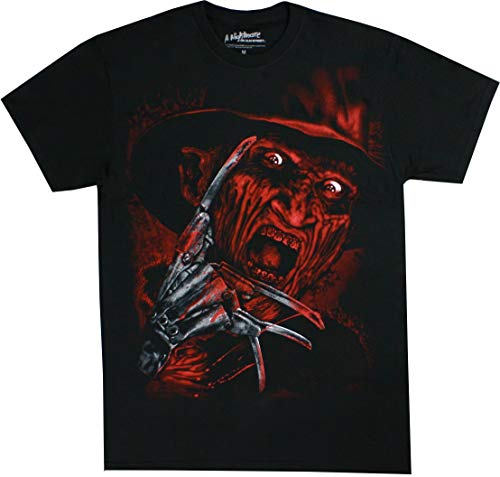 LKSS Nightmare on ELM Street Freddy Krueger Airbrushed Face Men's Shirt