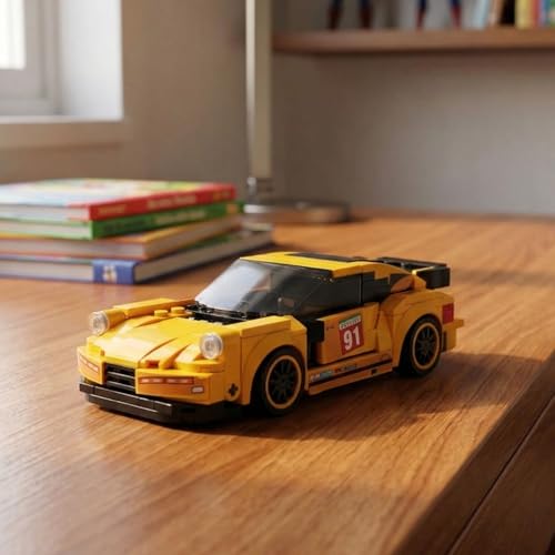 Image of GRIPZ Grid Car Building Blocks Set for Kids 6+ | DIY Construction Toy Vehicles | Educational STEM Building Kit | Creative Brick Toy Set for Boys & Girls (199 Turbo)