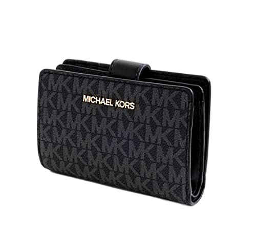 Michael Kors Damen Jet Set Travel Medium Bifold Zip Coin/Card Wallet MK...