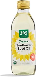 365 Whole Foods Market Organic Sunflower Seed Oil, 16.9 Fl Oz - High Smoke Point 450°F, Non-GMO Verified