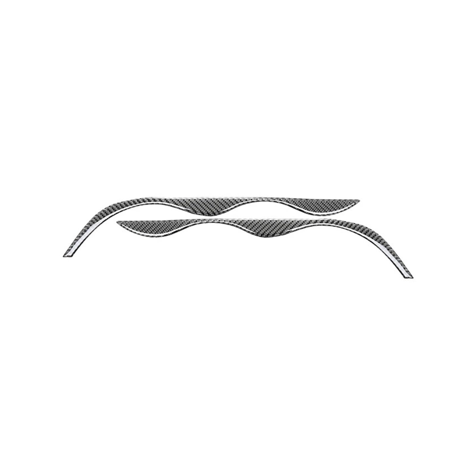 THXZINGLWG Compatible for BMW 3 Series E46 M3 323i 328i 330i 325i 1999-2004 Accessories Carbon Fiber Car Headlight Eyebrows Trim Cover Decor Stickers(TYPE5)